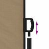vidaXL Auvent latéral rétractable taupe 140x500 cm