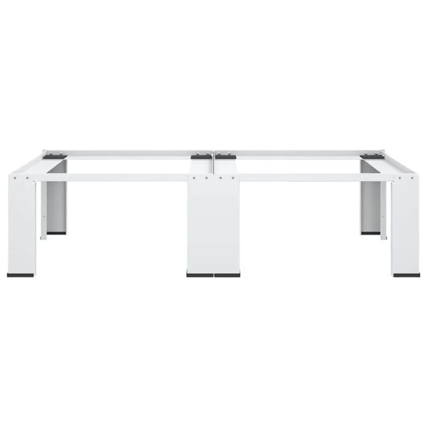 vidaXL Socle double pour lave-linge et s&egrave;che-linge Blanc