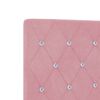 vidaXL T&ecirc;te de lit avec t&ecirc;te de lit Rose 90 cm Velours