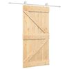 vidaXL Porte coulissante Naturel et Blanc 100 x 210 cm
