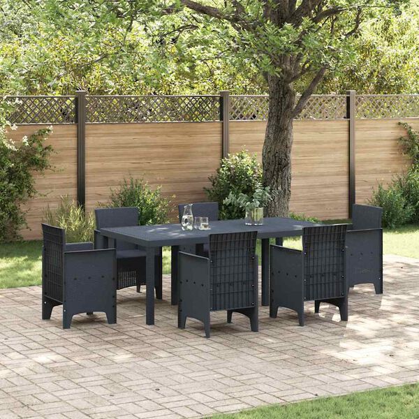 vidaXL Table de jardin pour repas Anthracite 200 x 100 x 73 cm
