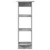 vidaXL Meuble d'appoint Gris B&eacute;ton 40 x 40 x 100 cm Bois d&rsquo;ing&eacute;nierie