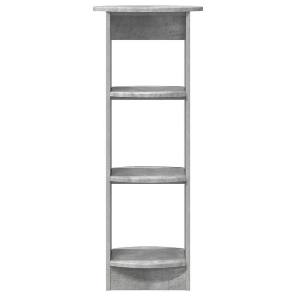 vidaXL Meuble d'appoint Gris B&eacute;ton 40 x 40 x 100 cm Bois d&rsquo;ing&eacute;nierie