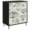 vidaXL Commode GOTHA Impression d'arbre vert 66 x 36,5 x 76 cm