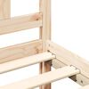 vidaXL Cadre de lit sans matelas 120x190 cm bois massif