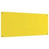 vidaXL Protection de cuisine 2 pcs Jaune 120 x 50 cm verre trempé