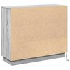 vidaXL Buffet LED Gris Sonoma 90 x 32 x 75 cm Bois d'ingénierie