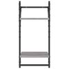 vidaXL Ensemble d'étagères murales avec barres 6 pcs sonoma gris