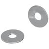 vidaXL Rondelles 2 pc Argent&eacute; 18 x 18 x 1,2 mm Fer