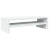 vidaXL Support de moniteur blanc 54x22x15 cm bois d'ing&eacute;nierie