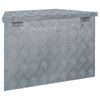 vidaXL Boîte en aluminium 70 x 24 x 42 cm Trapézoïdal Argenté