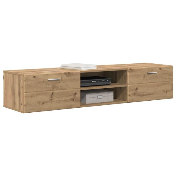 vidaXL Cabinet en Bois avec tiroir Chêne artisanal 150 x 39 x 30 cm