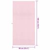 vidaXL Serviettes de sport 2 pcs Rose 180 x 90 cm
