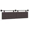 vidaXL T&ecirc;te de lit suspendue Marron fonc&eacute; tissu