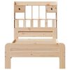 vidaXL Lit biblioth&egrave;que sans matelas 90x190 cm bois de pin massif