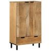 vidaXL Buffet marron 60x33x100 cm bois de manguier massif