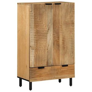 vidaXL Buffet marron 60x33x100 cm bois de manguier massif