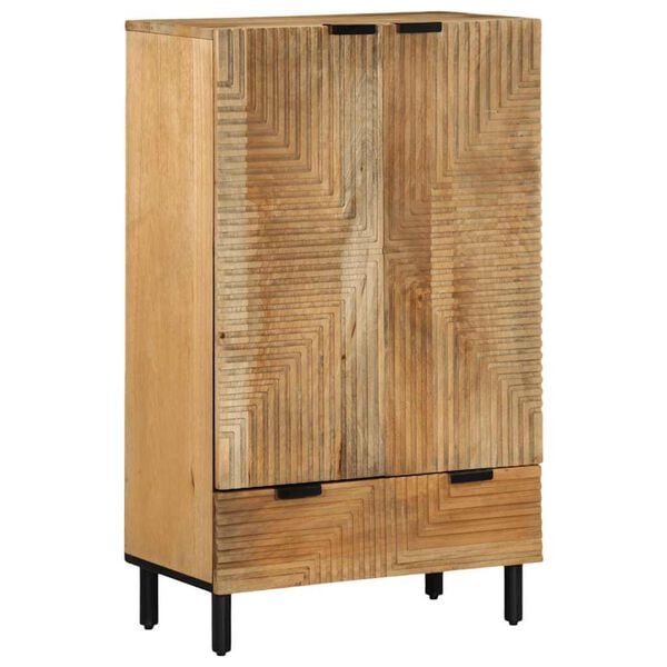 vidaXL Buffet marron 60x33x100 cm bois de manguier massif