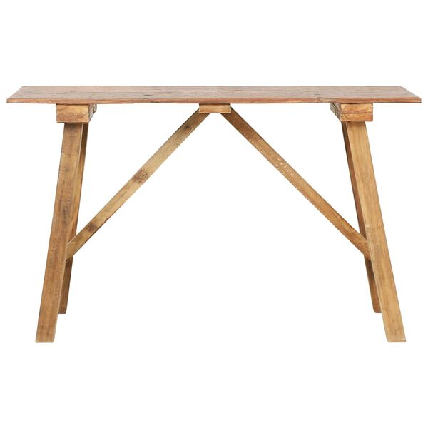 vidaXL Table console 130x40x80 cm bois de récupération mélangé