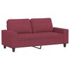 vidaXL Ensemble de canap&eacute;s 3 pcs rouge bordeaux tissu
