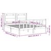 vidaXL Cadre de lit sans matelas 160x200 cm bois massif de pin