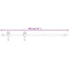 vidaXL Porte coulissante et kit de quincaillerie 80x210 cm pin massif