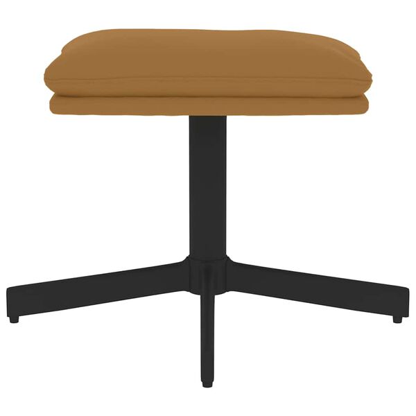 vidaXL Repose-pied Marron 60x60x36 cm Velours