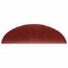 vidaXL Tapis d'escalier autocollants 20 pièces 56 x 17 x 3 cm Rouge bordeaux Demi-rond