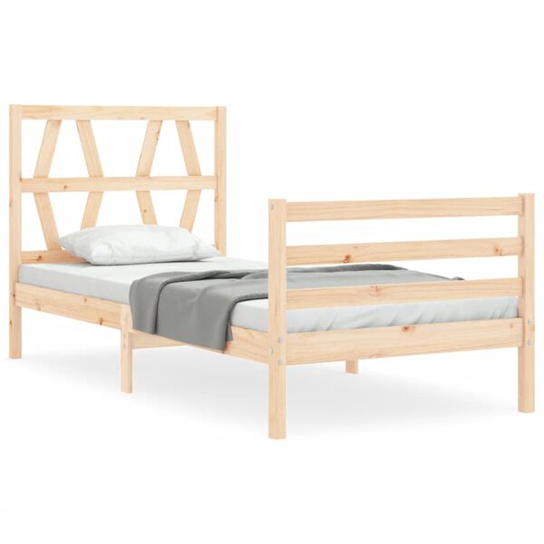vidaXL Cadre de lit sans matelas bois massif