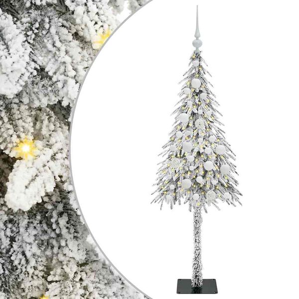 vidaXL Sapin de Noël avec 150 LED Blanc 120 cm PE et Acier