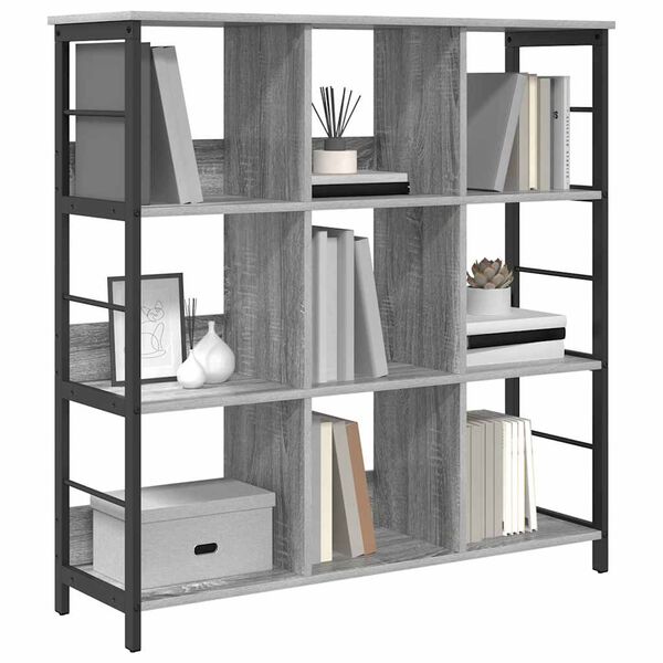 vidaXL &Eacute;tag&egrave;re Gris Sonoma 102 x 32 x 104,5 cm Bois d'ing&eacute;nierie