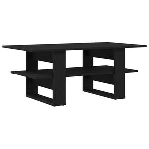 vidaXL Table basse Ch&ecirc;ne noir 102 x 55 x 42 cm Bois d'ing&eacute;nierie