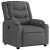 vidaXL Fauteuil inclinable &eacute;lectrique Gris fonc&eacute; Tissu