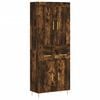 vidaXL Buffet haut Ch&ecirc;ne fum&eacute; 69,5x34x180 cm Bois d'ing&eacute;nierie