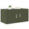 vidaXL Armoire de rangement Vert olive 80 x 40 x 40 cm Acier