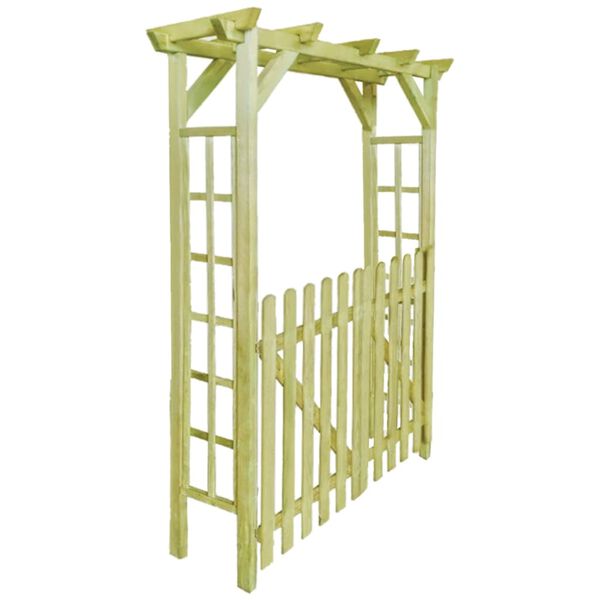 vidaXL Arche pour rosiers 150 x 50 x 200 cm Bois impr&eacute;gn&eacute;