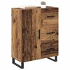 vidaXL Buffet Bois Ancien 69,5 x 34 x 90 cm Bois d'ing&eacute;nierie et fer