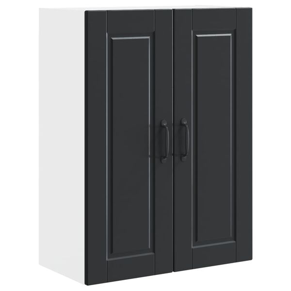 vidaXL Armoire de cuisine Noir 60 x 31 x 80 cm Bois d'ing&eacute;nierie