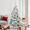 vidaXL Sapin de No&euml;l artificiel avec 300 LED Blanc 180 cm PE et PVC