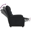 vidaXL Fauteuil inclinable Noir Tissu