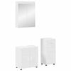 vidaXL Ensemble de mobilier de salle de bain TULUM 3 pc Blanc