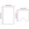 vidaXL Ensemble de tapis de bain antid&eacute;rapants 2 pcs Rouge PP