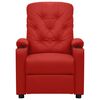 vidaXL Fauteuil de massage Rouge bordeaux Similicuir