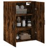vidaXL Armoire murale ch&ecirc;ne fum&eacute; 69,5x34x90 cm