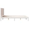 vidaXL Cadre de lit extra long sans matelas 140x220 cm bois massif