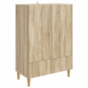 vidaXL Buffet Ch&ecirc;ne Sonoma 66 x 34,5 x 95 cm Bois d'ing&eacute;nierie