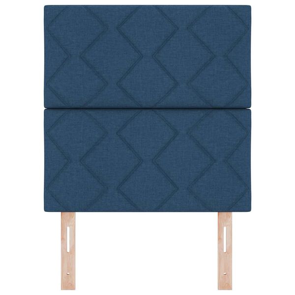 vidaXL T&ecirc;te de lit avec t&ecirc;te de lit Bleu 80 cm Cuir synth&eacute;tique