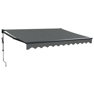vidaXL Auvent r&eacute;tractable automatique anthracite 3x2,5 m
