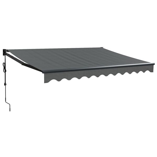 vidaXL Auvent r&eacute;tractable automatique anthracite 3x2,5 m