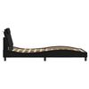 vidaXL Cadre de lit Viana avec LED sans matelas noir 100x203 cm